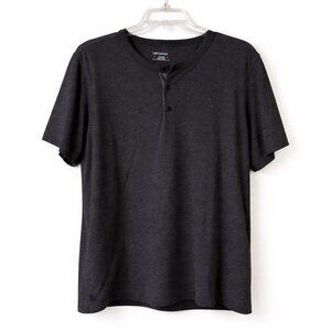 ✨ UNTUCKit Charcoal Gray Short-Sleeve Henley | Men’s XL | EUC ✨